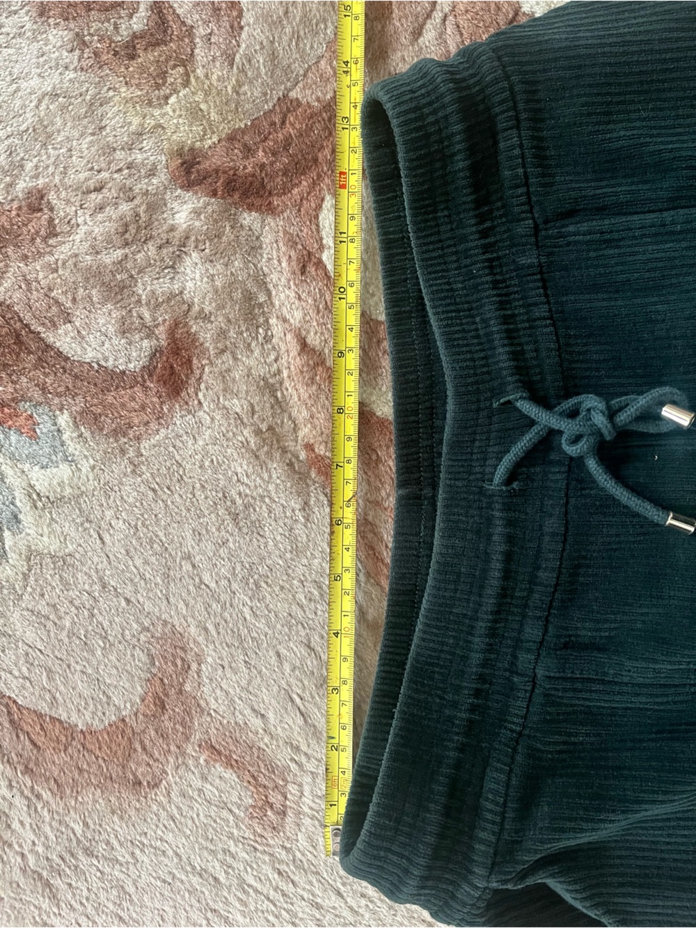 Sezane Dark Green Cropped Corduroy Pants - Picture 7 of 7